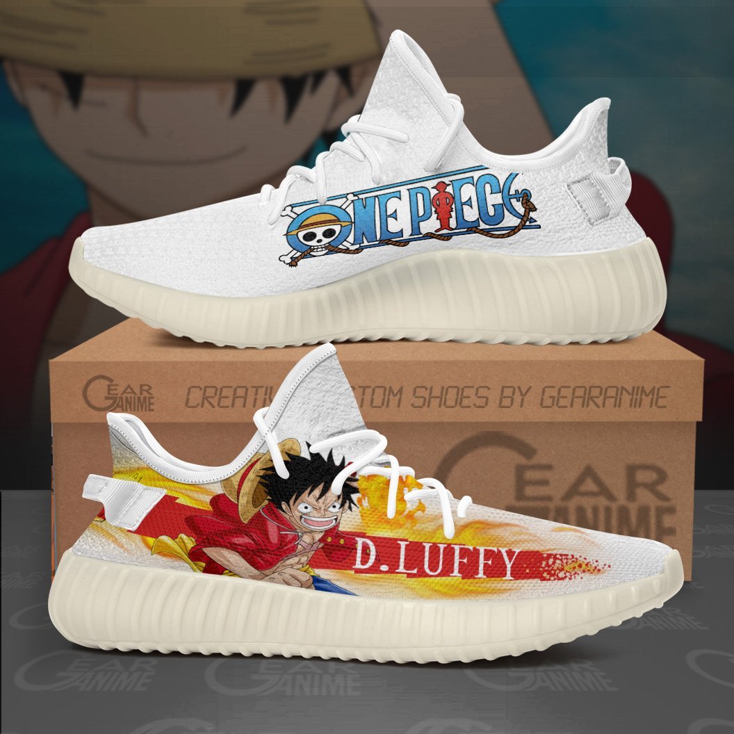 Monkey D Luffy Shoes One Piece Custom Anime Shoes TT10 Men / US6 Official One Piece Merch