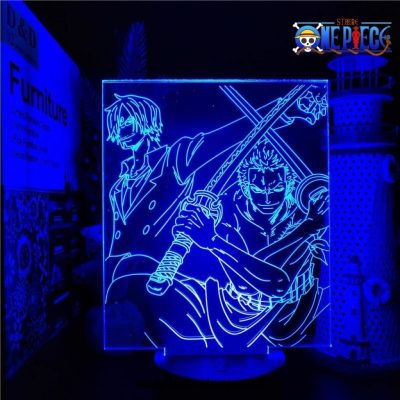 One Piece Sanji + Zoro 3D Led Lamp