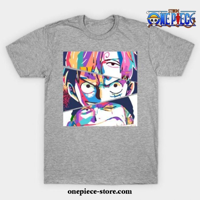 Sanji Luffy Zoro T-Shirt Gray / S