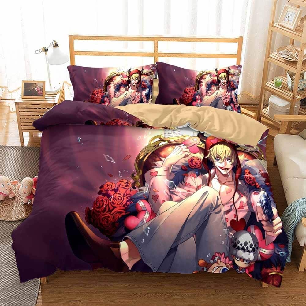 One Piece Straw Left Arm Nakama Bedding Set