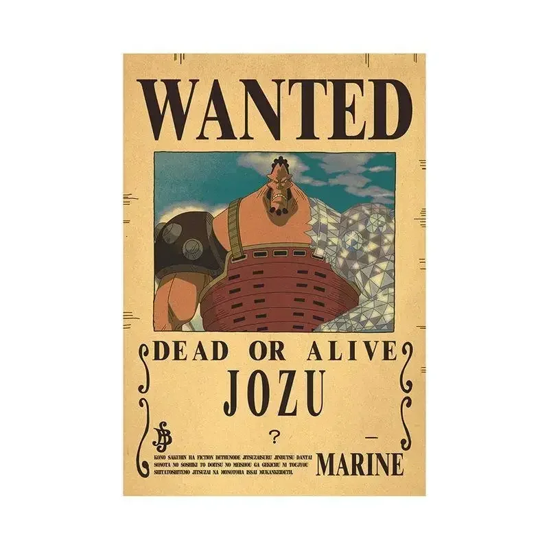 Anime One Piece Luffy 3 Billion Bounty Wanted Posters Four Emperors Kid Action Figures Vintage Wall 24 - One Piece Store