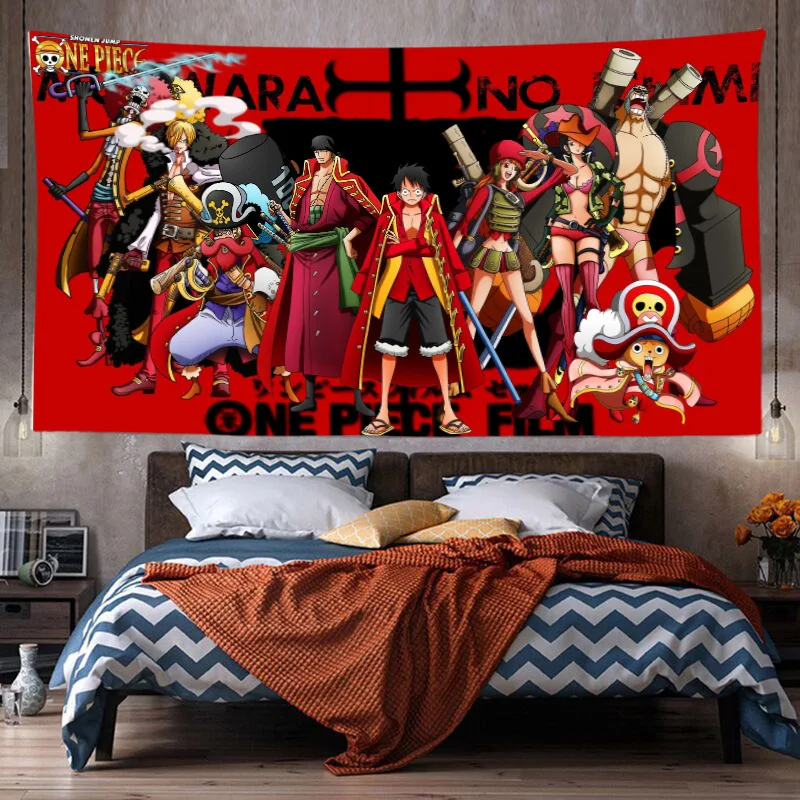 One Piece Edward Newgate Sanji Decorative Hanging Cloth Oversized Decorative Tapestry Bedside Background Wall Bedroom Decoration 7 - One Piece Store