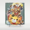 one piece art print4581053 shower curtains - One Piece Store