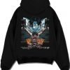 ACEV7 A.black hoodie flat back design - One Piece Store