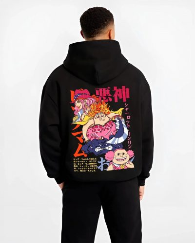 BMOMEX B.black hoodie male back view - One Piece Store