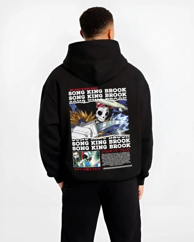 BRKONE B.black hoodie male back view - One Piece Store
