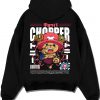CHOPBAT A.black hoodie flat back design - One Piece Store