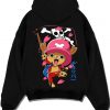 CHPP01 A.black hoodie flat back design - One Piece Store