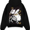 GOROMRS A.black hoodie flat back design - One Piece Store