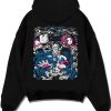 KUMA2EX A.black hoodie flat back design - One Piece Store