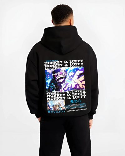 SUNGEAR B.black hoodie male back view - One Piece Store