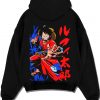 WANOCPT A.black hoodie flat back design - One Piece Store
